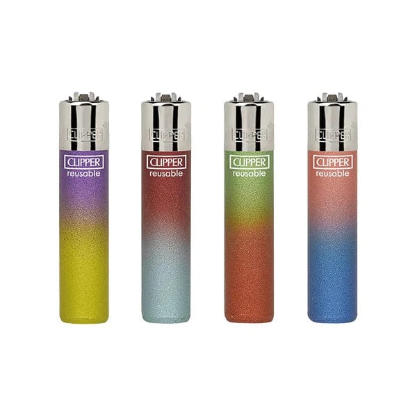 Clipper Smoking Products Clipper  Classic Flint Metallic Gradient 7 Lighters 40 Pcs