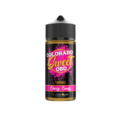 Colorado CBD Products Cherry Candy Colorado Sweet 1000mg CBD Vaping Liquid 100ml (50PG/50VG)
