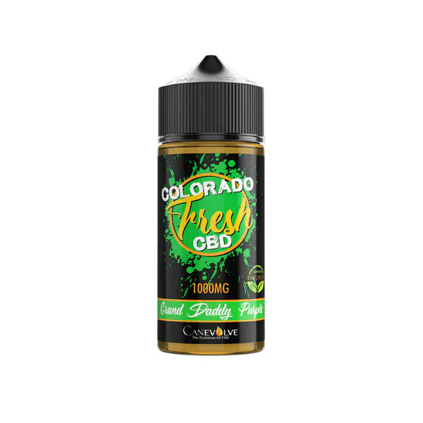 Colorado CBD Products Grand Daddy Purple Colorado Fresh 1000mg CBD Vaping Liquid 100ml (50PG/50VG)