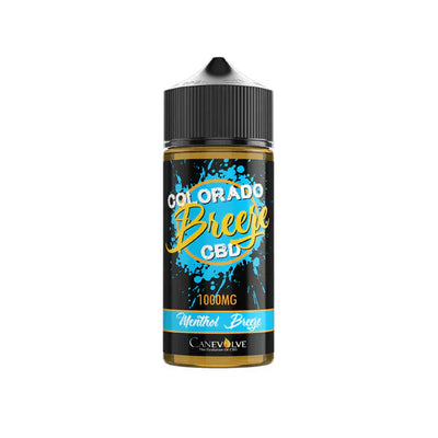 Colorado CBD Products Menthol Breeze Colorado Breeze 1000mg CBD Vaping Liquid 100ml (50PG/50VG)