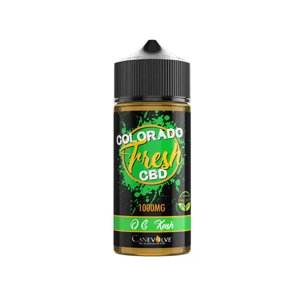 Colorado CBD Products OG Kush Colorado Fresh 1000mg CBD Vaping Liquid 100ml (50PG/50VG)