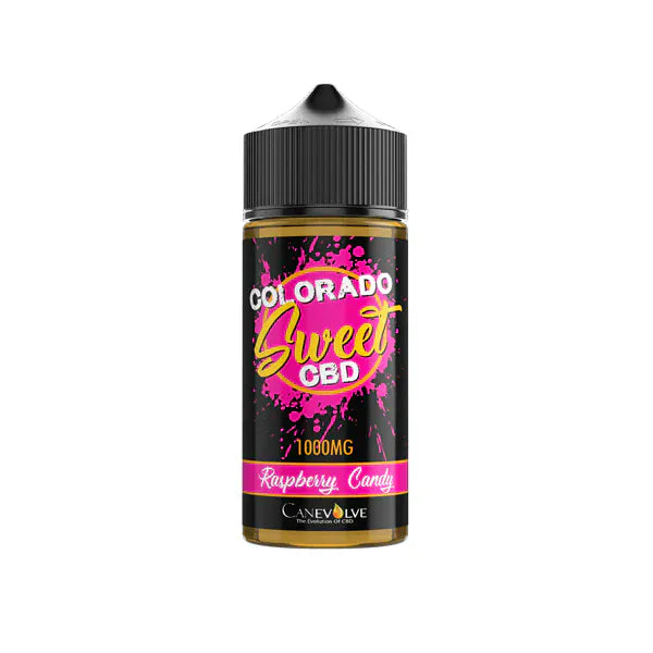 Colorado CBD Products Raspberry Candy Colorado Sweet 1000mg CBD Vaping Liquid 100ml (50PG/50VG)