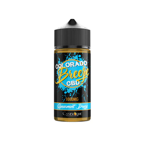 Colorado CBD Products Spearmint Breeze Colorado Breeze 1000mg CBD Vaping Liquid 100ml (50PG/50VG)