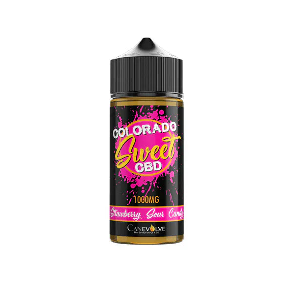 Colorado CBD Products Strawberry Sour Candy Colorado Sweet 1000mg CBD Vaping Liquid 100ml (50PG/50VG)