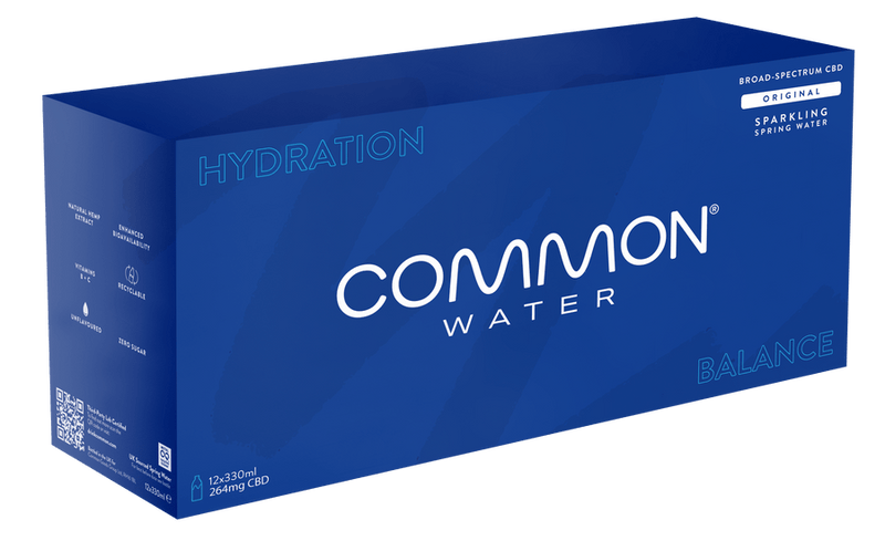 Common Water CBD Products 12 Common Water 22mg CBD Original Sparkling Water