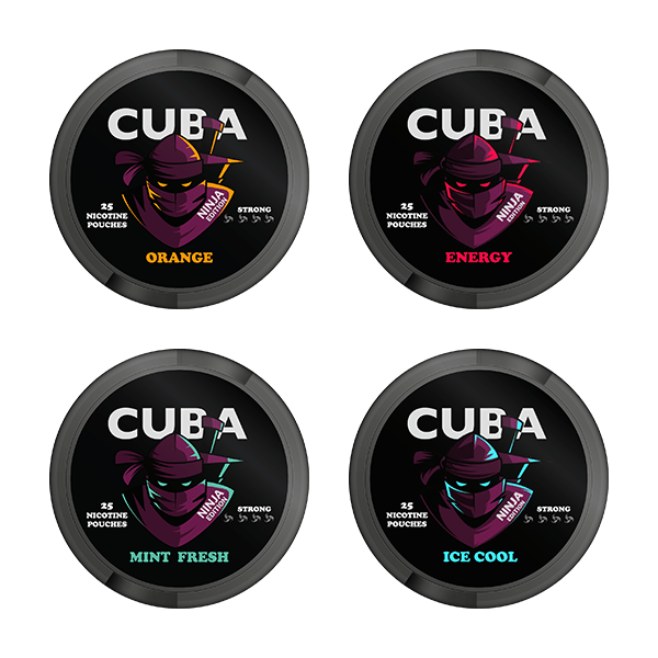 CUBA Fulfilment 30mg CUBA Ninja Nicotine Pouches - 25 Pouches
