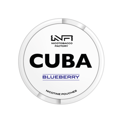 CUBA Fulfilment Blueberry 16mg CUBA White Nicotine Pouches - 25 Pouches