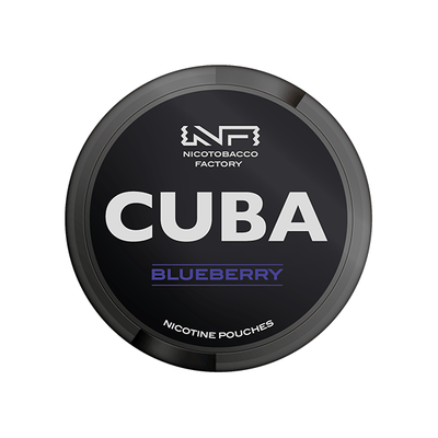 CUBA Fulfilment Blueberry 43mg CUBA Black Nicotine Pouches - 25 Pouches