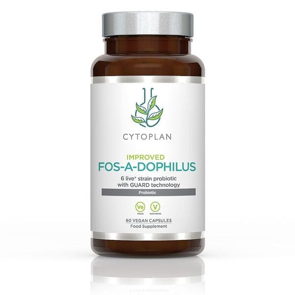Cytoplan Health and Wellbeing Fos-A-Dophilus Probiotic - 60 vcaps