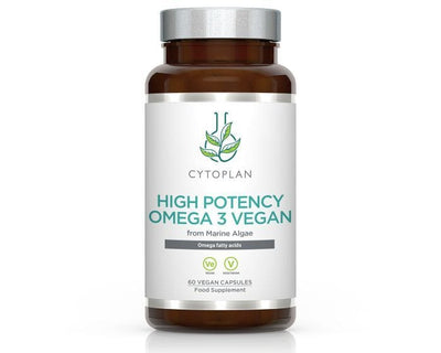 Cytoplan Health and Wellbeing High Potency Omega 3 Vegan - 60 vcaps