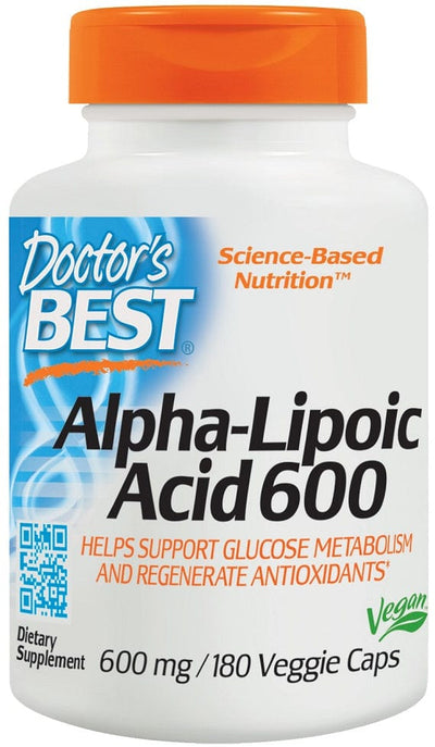 Doctor's Best Alpha Lipoic Acid, 600mg - 180 vcaps