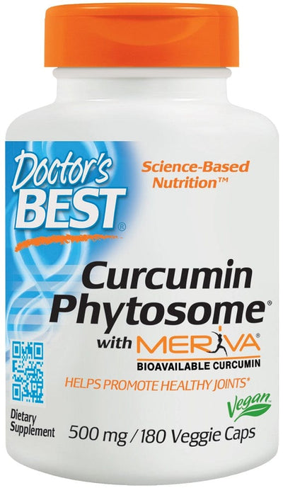 Doctor's Best Curcumin Phytosome with Meriva, 500mg - 180 vcaps