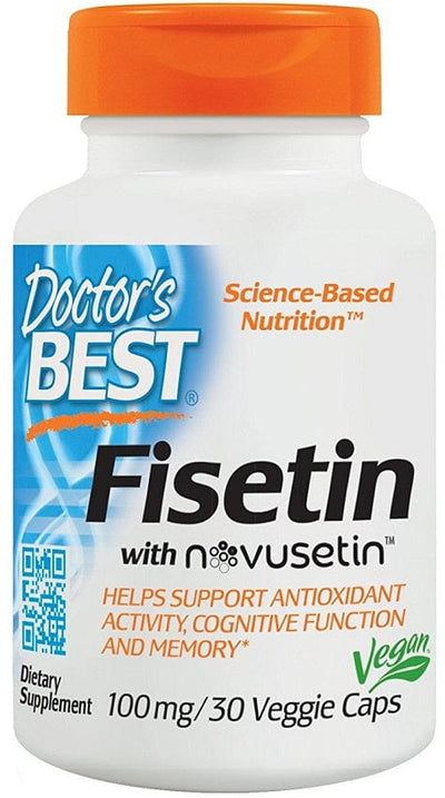 Doctor's Best Fisetin with Novusetin, 100mg - 30 vcaps