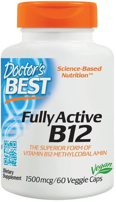 Doctor's Best Fully Active B12, 1500mcg - 60 vcaps