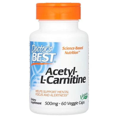 Doctor's Best Health and Wellbeing Acetyl L-Carnitine, 500mg - 60 vcaps