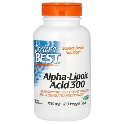Doctor's Best Health and Wellbeing Alpha-Lipoic Acid, 300mg - 180 vcaps