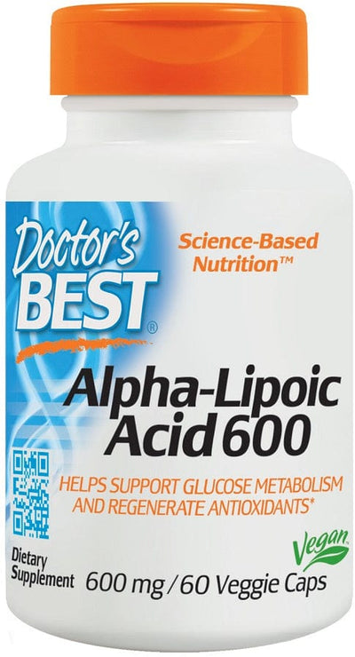 Doctor's Best Health and Wellbeing Alpha-Lipoic Acid, 600mg - 60 vcaps