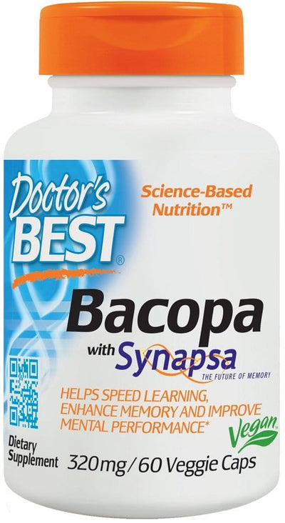 Doctor's Best Health and Wellbeing Bacopa with Synapsa, 320mg - 60 vcaps