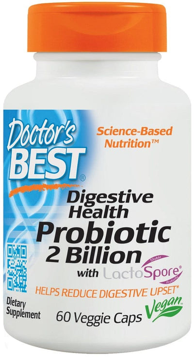 Doctor's Best Health and Wellbeing Digestive Health Probiotic 2 Billion with LactoSpore - 60 vcaps