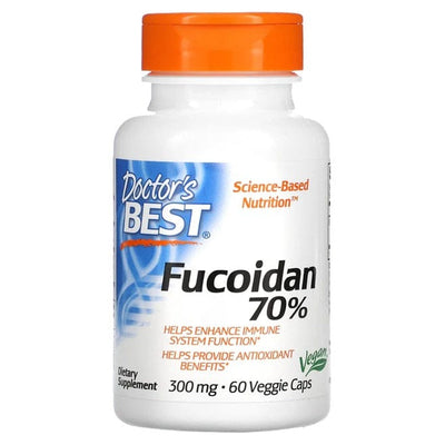 Doctor's Best Health and Wellbeing Fucoidan 70%, 300mg - 60 vcaps