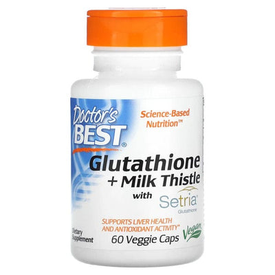 Doctor's Best Health and Wellbeing Glutathione + Milk Thistle - 60 vcaps