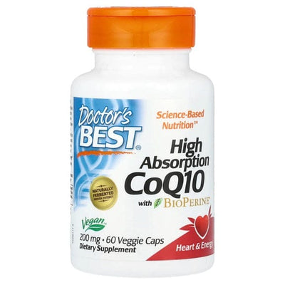 Doctor's Best Health and Wellbeing High Absorption CoQ10 with BioPerine, 200mg - 60 vcaps