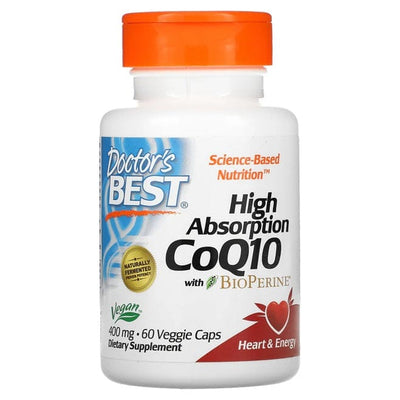 Doctor's Best Health and Wellbeing High Absorption CoQ10 with BioPerine, 400mg - 60 vcaps