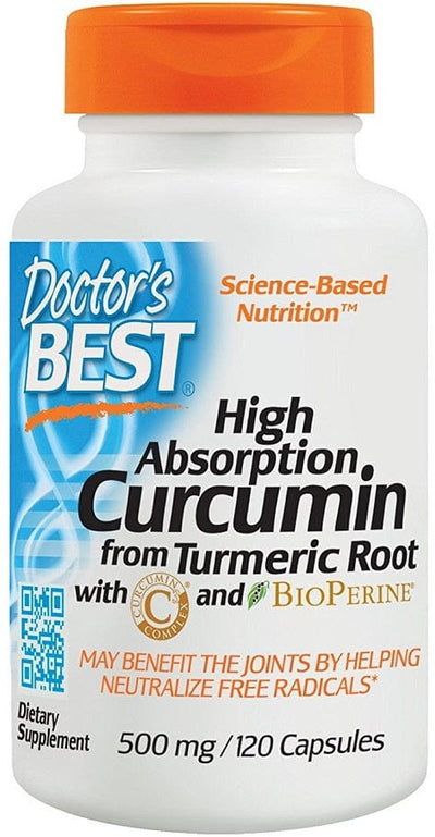 Doctor's Best Health and Wellbeing High Absorption Curcumin From Turmeric Root with C3 Complex & BioPerine, 500mg - 120 caps