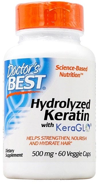 Doctor's Best Health and Wellbeing Hydrolyzed Keratin, 500mg - 60 vcaps