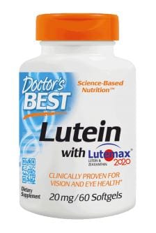 Doctor's Best Health and Wellbeing Lutein with Lutemax, 20mg - 60 softgels