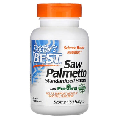 Doctor's Best Health and Wellbeing Saw Palmetto Standardized Extract with Prosterol, 320mg - 180 softgels