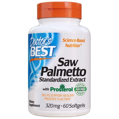 Doctor's Best Health and Wellbeing Saw Palmetto Standardized Extract with Prosterol, 320mg - 60 softgels