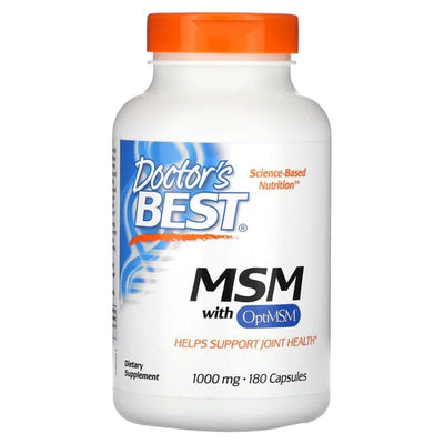 Doctor's Best Joint Support MSM with OptiMSM, 1000mg - 180 caps