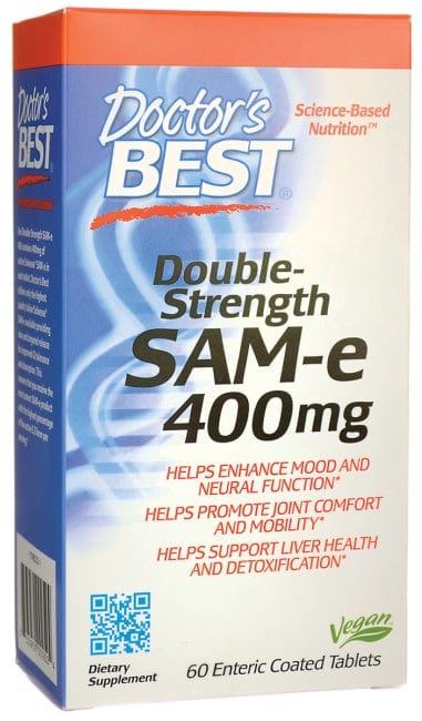 Doctor's Best Joint Support SAM-e, 400mg Double-Strength - 60 tablets