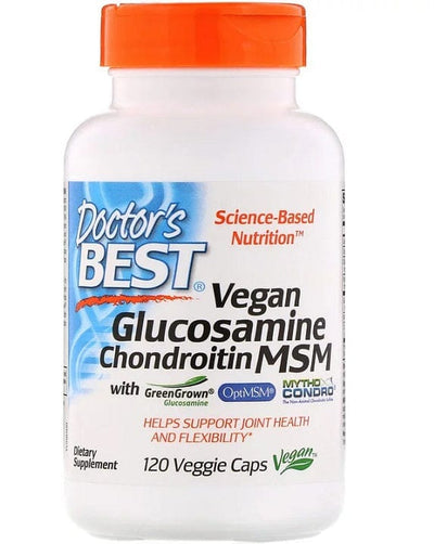 Doctor's Best Joint Support Vegan Glucosamine & Chondroitin & MSM - 120 vcaps
