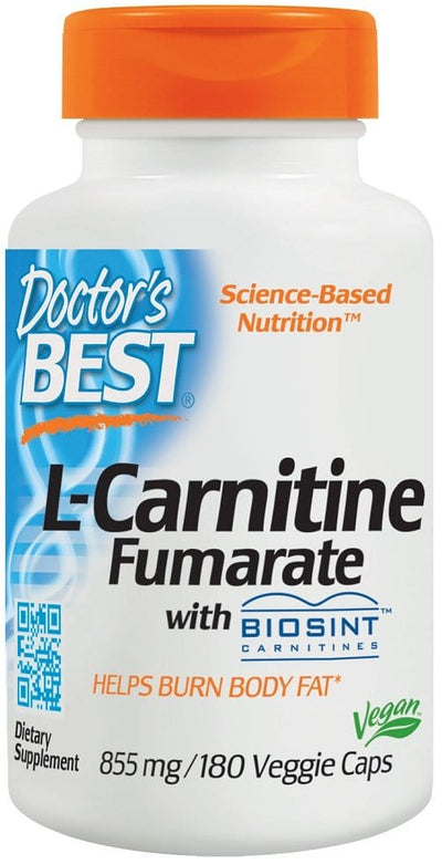 Doctor's Best L-Carnitine Fumarate, 855mg - 180 vcaps