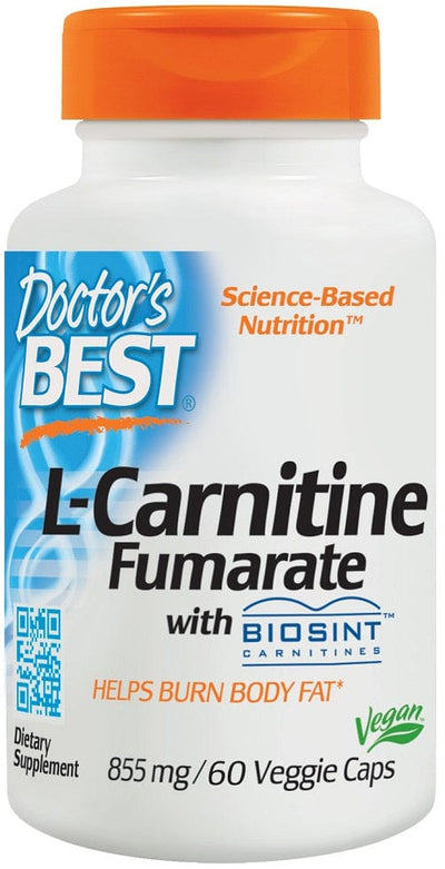 Doctor's Best L-Carnitine Fumarate, 855mg - 60 vcaps