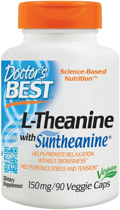 Doctor's Best L-Theanine with Suntheanine, 150mg - 90 vcaps