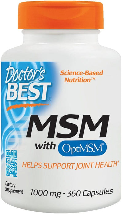 Doctor's Best MSM with OptiMSM, 1000mg - 360 caps
