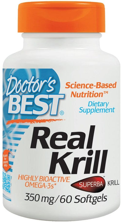 Doctor's Best Real Krill, 350mg - 60 softgels