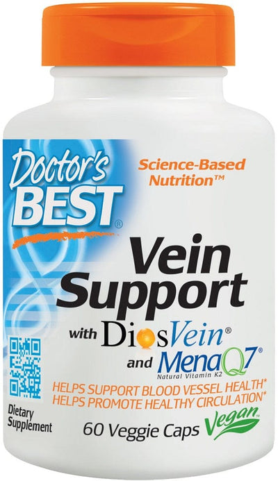 Doctor's Best Supplements Vein Support with DiosVein and MenaQ7 - 60 vcaps