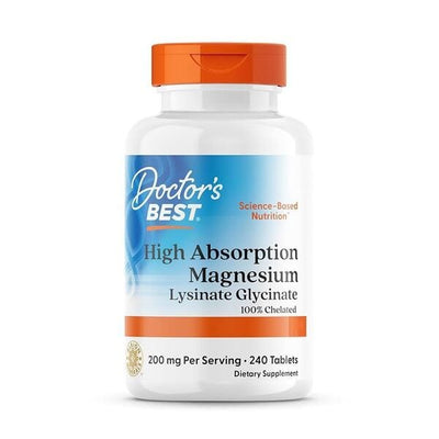 Doctor's Best Vitamins & Minerals High Absorption Magnesium, 100mg - 240 tablets