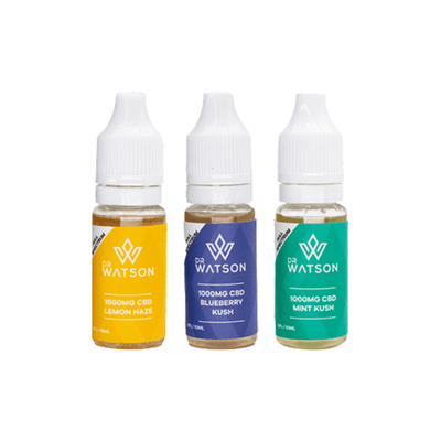 Dr Watson CBD Products Dr Watson 1000mg Full Spectrum CBD E-liquid 10ml (BUY 1 GET 1 FREE)