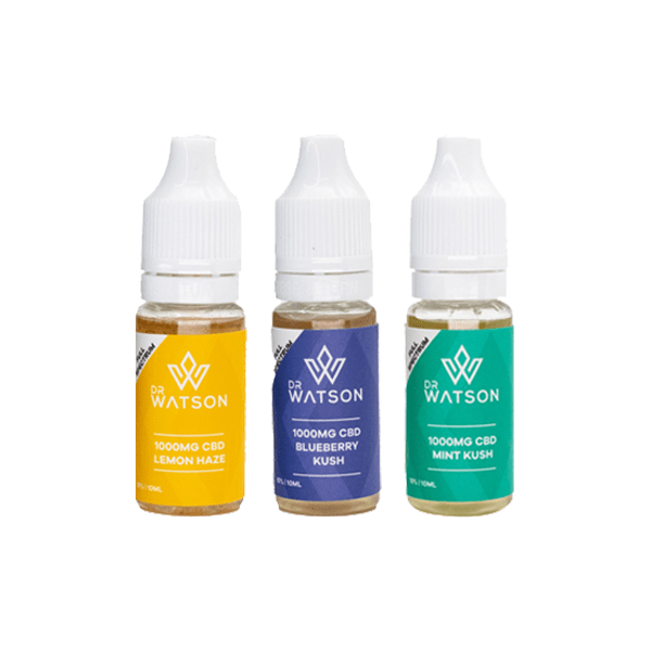 Dr Watson CBD Products Dr Watson 1000mg Full Spectrum CBD E-liquid 10ml (BUY 1 GET 1 FREE)