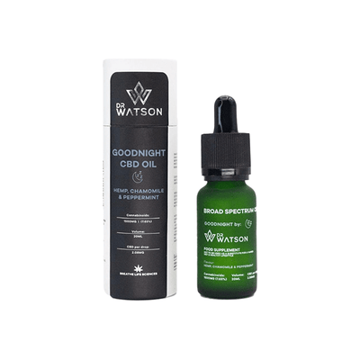 Dr Watson CBD Products Dr Watson 1500mg Broad-Spectrum Goodnight CBD Oil 20ml