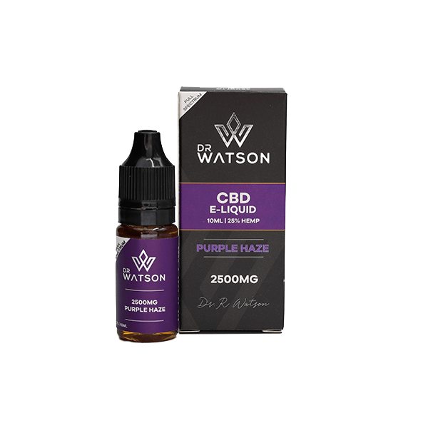 Dr Watson CBD Products Dr Watson 2500mg CBD E-Liquid Purple Haze 10ml