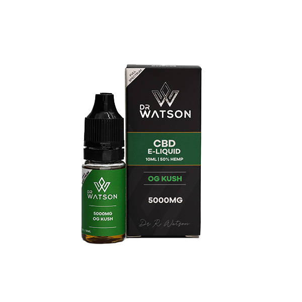 Dr Watson CBD Products Dr Watson 5000mg CBD E-Liquid OG KUSH 10ml