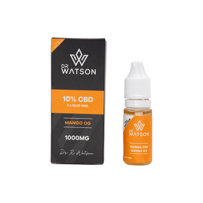 Dr Watson CBD Products Mango OG Dr Watson 1000mg Full Spectrum CBD E-liquid 10ml (BUY 1 GET 1 FREE)