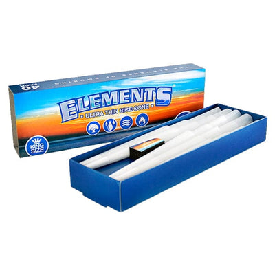 Elements Smoking Products 40 Elements Ultra Thin King Size Pre-Rolled Cones