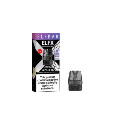 ELF Bar Vaping Products 0.8ohm Elf Bar ELFX Empty Refillable Pods 2ml - 3 Pcs (0.6Ohm, 0.8Ohm)